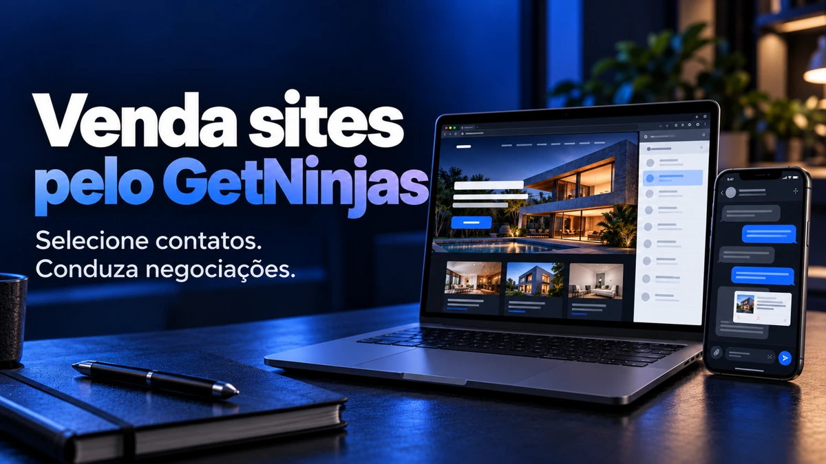 Capa real do treinamento Venda Sites pelo GetNinjas