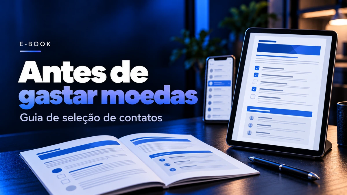 Arte aprovada de Guia de Seleção de Contatos