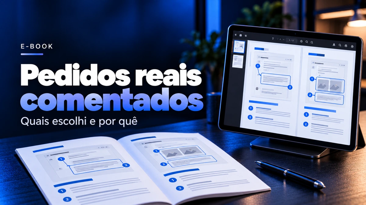Arte aprovada de Pedidos Reais Comentados